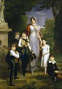 Portrait de la marechale Lannes et ses enfants Francois Pascal Simon Gerard